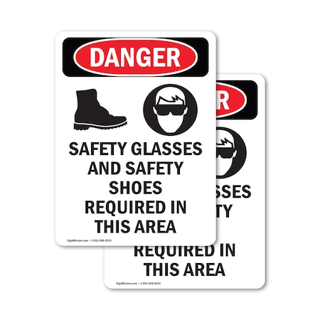 Signmission 18 in Height, 12 in Width, Vinyl Decal, Rectangle OS-2PACK-DS-D-1218-V-1556